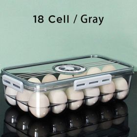 Joybos¬Æ Seal Timer Food Container Egg 18 Cell Gray