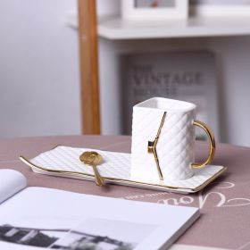 Creative Handbag Breakfast Coffee Mug (Option: White-240ML)