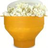 1 pc Collapsible Silicone Microwave Popcorn Popper - Quick and Easy Way to Make Delicious Popcorn at Home