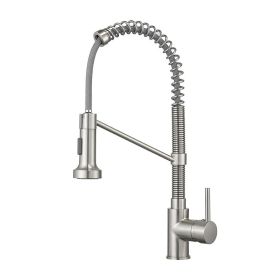 New Single Handle Pull-Out Sprayer Kitchen Faucet (Color: Brushen Nickel)