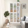 Kitchen Storage Cabinet, 71" Tall Kitchen Pantry Cabinet with Doors and Adjustable Shelves, Freestanding Utility Storage Cabinet for Kitchen, Dining R