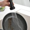 Single Handle Pull Down Sprayer Kitchen Faucet in Black