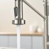 Single Handle Pull Down Sprayer Kitchen Faucet in Black