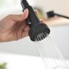 Single Handle Pull Down Sprayer Kitchen Faucet in Black