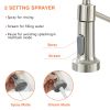 Single Handle Pull Down Sprayer Kitchen Faucet in Black