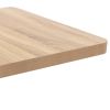 Bistro Table Light Brown 23.6"x23.6" MDF