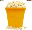 5 Core The Original Microwave Popcorn Popper, Silicone Popcorn Maker W/Lid, Reusable Jumbo Microwavable Bowl - Hot Air Popper - No Oil Required - BPA-