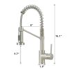 Single Handle Pull Down Sprayer Kitchen Faucet in Black