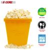 5 Core The Original Microwave Popcorn Popper, Silicone Popcorn Maker W/Lid, Reusable Jumbo Microwavable Bowl - Hot Air Popper - No Oil Required - BPA-