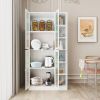 Kitchen Storage Cabinet, 71" Tall Kitchen Pantry Cabinet with Doors and Adjustable Shelves, Freestanding Utility Storage Cabinet for Kitchen, Dining R
