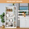 Kitchen Storage Cabinet, 71" Tall Kitchen Pantry Cabinet with Doors and Adjustable Shelves, Freestanding Utility Storage Cabinet for Kitchen, Dining R
