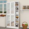 Kitchen Storage Cabinet, 71" Tall Kitchen Pantry Cabinet with Doors and Adjustable Shelves, Freestanding Utility Storage Cabinet for Kitchen, Dining R