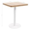 Bistro Table Light Brown 23.6"x23.6" MDF