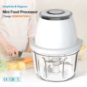 [Pick-Up Only]  Electric Food Chopper with LED Indicator, 350ml Cordless Mini Food Processor for Garlic, Onion