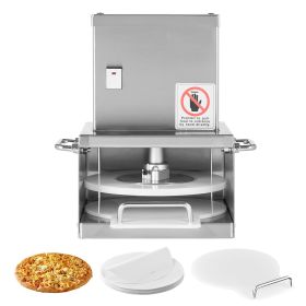 Electric Pizza Dough Press Machine, 6 inch Pizza Pastry Press Plate, Stainless Steel Bread Presser, Adjustable Thickness Commercial Forming Machi