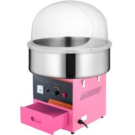 Electric Cotton Candy Machine, 1000W Candy Floss Maker, Commercial Cotton Candy Machine with Stainless Steel Bowl, Sugar Scoop, and Cover