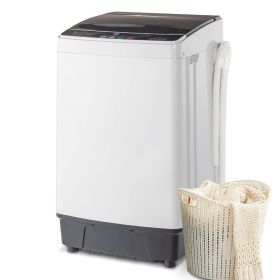 [Same Code: 56442889] Full-Automatic Washing Machine Top Load Portable Compact Laundry Washer Spin with Drain Pump