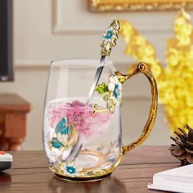 Birthday Gifts for Women Mom Plastic Tea Cup Mothers Valentines Day Gifts for Her from Daughter Son Unique Inspirational Friendship Ideas for Fem (Color: Blue Butterfly)