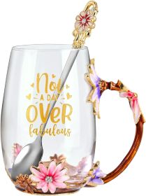 Birthday Gifts for Women Mom Plastic Tea Cup Mothers Valentines Day Gifts for Her from Daughter Son Unique Inspirational Friendship Ideas for Fem (Color: Purple)
